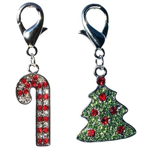 Charms Christmas Christmas Charms Zipper Pull Christmas Charms with Lobster Clasp 5pk