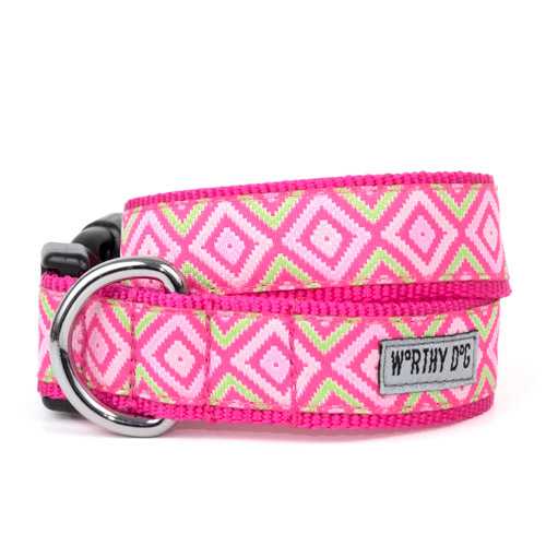 Graphic Diamond Pink Collar & Lead Collection       wooflink, susan lanci, dog clothes, small dog clothes, urban pup, pooch outfitters, dogo, hip doggie, doggie design, small dog dress, pet clotes, dog boutique. pet boutique, bloomingtails dog boutique, dog raincoat, dog rain coat, pet raincoat, dog shampoo, pet shampoo, dog bathrobe, pet bathrobe, dog carrier, small dog carrier, doggie couture, pet couture, dog football, dog toys, pet toys, dog clothes sale, pet clothes sale, shop local, pet store, dog store, dog chews, pet chews, worthy dog, dog bandana, pet bandana, dog halloween, pet halloween, dog holiday, pet holiday, dog teepee, custom dog clothes, pet pjs, dog pjs, pet pajamas, dog pajamas,dog sweater, pet sweater, dog hat, fabdog, fab dog, dog puffer coat, dog winter jacket, dog col