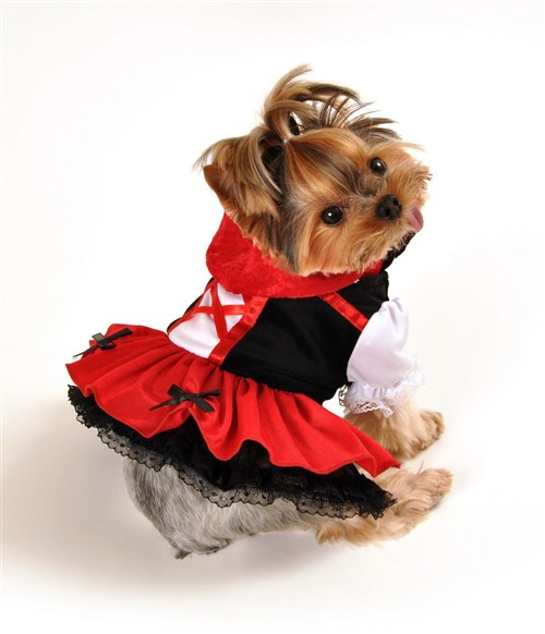 Red Dress/Costume - Dog Costumes-Bloomingtails Dog Boutique