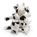 Barnyard Knottie Cow Dog Toy - huggle-knttiecowW-8GS