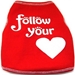 Follow Your Heart Dog Tank Shirt - iss-heartshirtX-B6V