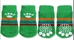 Green & White Paw Print Dog Socks - dsd-pawprint-greenM-ZDP