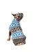 Light Blue Fairisle Dog Sweater   - cd-blue-sweater