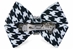 Nouveau Bow in Black & White Houndstooth by Susan Lanci - sl-blwhhoundstooth