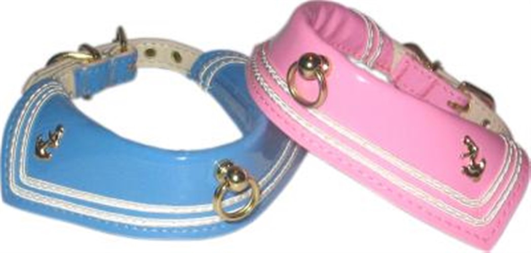 Sailor Patent Collars - Baby Pink or Baby Blue Roxy & Lulu, wooflink, susan lanci, dog clothes, small dog clothes, urban pup, pooch outfitters, dogo, hip doggie, doggie design, small dog dress, pet clotes, dog boutique. pet boutique, bloomingtails dog boutique, dog raincoat, dog rain coat, pet raincoat, dog shampoo, pet shampoo, dog bathrobe, pet bathrobe, dog carrier, small dog carrier, doggie couture, pet couture, dog football, dog toys, pet toys, dog clothes sale, pet clothes sale, shop local, pet store, dog store, dog chews, pet chews, worthy dog, dog bandana, pet bandana, dog halloween, pet halloween, dog holiday, pet holiday, dog teepee, custom dog clothes, pet pjs, dog pjs, pet pajamas, dog pajamas,dog sweater, pet sweater, dog hat, fabdog, fab dog, dog puffer coat, dog winter ja