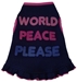 World Peace Please Dog Dress - iss-peaceX-UXH