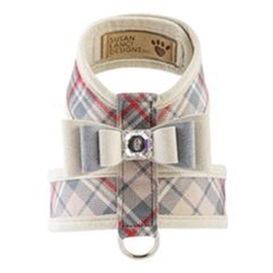 Really Big Bow Tinkie Harness in Doe Scotty Plaid Roxy & Lulu, wooflink, susan lanci, dog clothes, small dog clothes, urban pup, pooch outfitters, dogo, hip doggie, doggie design, small dog dress, pet clotes, dog boutique. pet boutique, bloomingtails dog boutique, dog raincoat, dog rain coat, pet raincoat, dog shampoo, pet shampoo, dog bathrobe, pet bathrobe, dog carrier, small dog carrier, doggie couture, pet couture, dog football, dog toys, pet toys, dog clothes sale, pet clothes sale, shop local, pet store, dog store, dog chews, pet chews, worthy dog, dog bandana, pet bandana, dog halloween, pet halloween, dog holiday, pet holiday, dog teepee, custom dog clothes, pet pjs, dog pjs, pet pajamas, dog pajamas,dog sweater, pet sweater, dog hat, fabdog, fab dog, dog puffer coat, dog winter ja