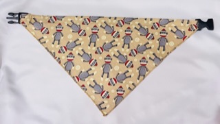 Bandana Dog Collars - Monkey Socks wooflink, susan lanci, dog clothes, small dog clothes, urban pup, pooch outfitters, dogo, hip doggie, doggie design, small dog dress, pet clotes, dog boutique. pet boutique, bloomingtails dog boutique, dog raincoat, dog rain coat, pet raincoat, dog shampoo, pet shampoo, dog bathrobe, pet bathrobe, dog carrier, small dog carrier, doggie couture, pet couture, dog football, dog toys, pet toys, dog clothes sale, pet clothes sale, shop local, pet store, dog store, dog chews, pet chews, worthy dog, dog bandana, pet bandana, dog halloween, pet halloween, dog holiday, pet holiday, dog teepee, custom dog clothes, pet pjs, dog pjs, pet pajamas, dog pajamas,dog sweater, pet sweater, dog hat, fabdog, fab dog, dog puffer coat, dog winter jacket, dog col