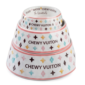 Chewy Vuiton Dog Bowl  Roxy & Lulu, wooflink, susan lanci, dog clothes, small dog clothes, urban pup, pooch outfitters, dogo, hip doggie, doggie design, small dog dress, pet clotes, dog boutique. pet boutique, bloomingtails dog boutique, dog raincoat, dog rain coat, pet raincoat, dog shampoo, pet shampoo, dog bathrobe, pet bathrobe, dog carrier, small dog carrier, doggie couture, pet couture, dog football, dog toys, pet toys, dog clothes sale, pet clothes sale, shop local, pet store, dog store, dog chews, pet chews, worthy dog, dog bandana, pet bandana, dog halloween, pet halloween, dog holiday, pet holiday, dog teepee, custom dog clothes, pet pjs, dog pjs, pet pajamas, dog pajamas,dog sweater, pet sweater, dog hat, fabdog, fab dog, dog puffer coat, dog winter ja