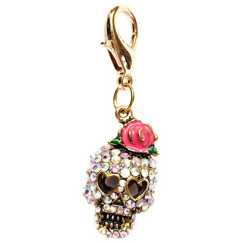 Girly Skull Charm  wooflink, susan lanci, dog clothes, small dog clothes, urban pup, pooch outfitters, dogo, hip doggie, doggie design, small dog dress, pet clotes, dog boutique. pet boutique, bloomingtails dog boutique, dog raincoat, dog rain coat, pet raincoat, dog shampoo, pet shampoo, dog bathrobe, pet bathrobe, dog carrier, small dog carrier, doggie couture, pet couture, dog football, dog toys, pet toys, dog clothes sale, pet clothes sale, shop local, pet store, dog store, dog chews, pet chews, worthy dog, dog bandana, pet bandana, dog halloween, pet halloween, dog holiday, pet holiday, dog teepee, custom dog clothes, pet pjs, dog pjs, pet pajamas, dog pajamas,dog sweater, pet sweater, dog hat, fabdog, fab dog, dog puffer coat, dog winter jacket, dog col