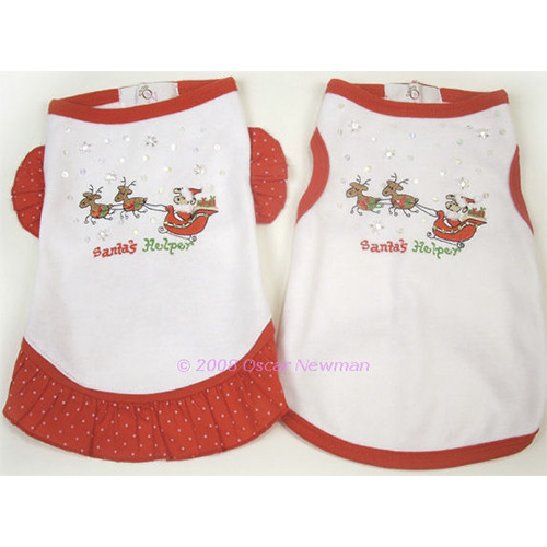 Santas Helper Dog Dress or Tee wooflink, susan lanci, dog clothes, small dog clothes, urban pup, pooch outfitters, dogo, hip doggie, doggie design, small dog dress, pet clotes, dog boutique. pet boutique, bloomingtails dog boutique, dog raincoat, dog rain coat, pet raincoat, dog shampoo, pet shampoo, dog bathrobe, pet bathrobe, dog carrier, small dog carrier, doggie couture, pet couture, dog football, dog toys, pet toys, dog clothes sale, pet clothes sale, shop local, pet store, dog store, dog chews, pet chews, worthy dog, dog bandana, pet bandana, dog halloween, pet halloween, dog holiday, pet holiday, dog teepee, custom dog clothes, pet pjs, dog pjs, pet pajamas, dog pajamas,dog sweater, pet sweater, dog hat, fabdog, fab dog, dog puffer coat, dog winter jacket, dog col