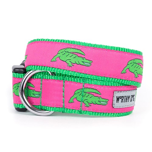 Alligators Collar & Lead Collection         wooflink, susan lanci, dog clothes, small dog clothes, urban pup, pooch outfitters, dogo, hip doggie, doggie design, small dog dress, pet clotes, dog boutique. pet boutique, bloomingtails dog boutique, dog raincoat, dog rain coat, pet raincoat, dog shampoo, pet shampoo, dog bathrobe, pet bathrobe, dog carrier, small dog carrier, doggie couture, pet couture, dog football, dog toys, pet toys, dog clothes sale, pet clothes sale, shop local, pet store, dog store, dog chews, pet chews, worthy dog, dog bandana, pet bandana, dog halloween, pet halloween, dog holiday, pet holiday, dog teepee, custom dog clothes, pet pjs, dog pjs, pet pajamas, dog pajamas,dog sweater, pet sweater, dog hat, fabdog, fab dog, dog puffer coat, dog winter jacket, dog col
