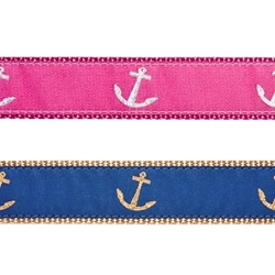 Anchors Collar, Lead & Harness 1.25 inch  wooflink, susan lanci, dog clothes, small dog clothes, urban pup, pooch outfitters, dogo, hip doggie, doggie design, small dog dress, pet clotes, dog boutique. pet boutique, bloomingtails dog boutique, dog raincoat, dog rain coat, pet raincoat, dog shampoo, pet shampoo, dog bathrobe, pet bathrobe, dog carrier, small dog carrier, doggie couture, pet couture, dog football, dog toys, pet toys, dog clothes sale, pet clothes sale, shop local, pet store, dog store, dog chews, pet chews, worthy dog, dog bandana, pet bandana, dog halloween, pet halloween, dog holiday, pet holiday, dog teepee, custom dog clothes, pet pjs, dog pjs, pet pajamas, dog pajamas,dog sweater, pet sweater, dog hat, fabdog, fab dog, dog puffer coat, dog winter jacket, dog col