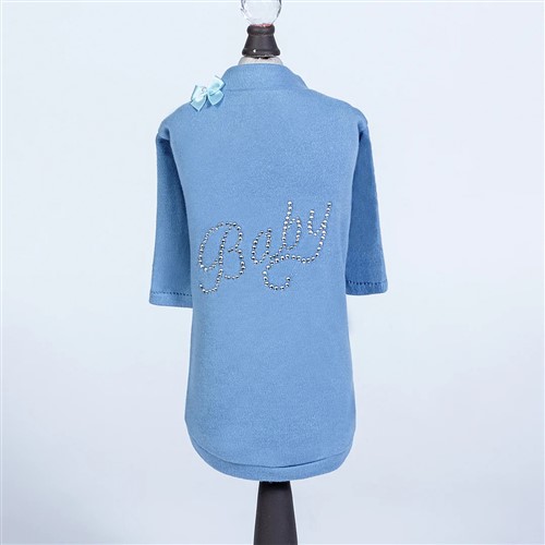 Baby Tee in Pink or Blue Roxy & Lulu, wooflink, susan lanci, dog clothes, small dog clothes, urban pup, pooch outfitters, dogo, hip doggie, doggie design, small dog dress, pet clotes, dog boutique. pet boutique, bloomingtails dog boutique, dog raincoat, dog rain coat, pet raincoat, dog shampoo, pet shampoo, dog bathrobe, pet bathrobe, dog carrier, small dog carrier, doggie couture, pet couture, dog football, dog toys, pet toys, dog clothes sale, pet clothes sale, shop local, pet store, dog store, dog chews, pet chews, worthy dog, dog bandana, pet bandana, dog halloween, pet halloween, dog holiday, pet holiday, dog teepee, custom dog clothes, pet pjs, dog pjs, pet pajamas, dog pajamas,dog sweater, pet sweater, dog hat, fabdog, fab dog, dog puffer coat, dog winter ja