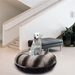Bagel Bed in Black Puma & Frosted Glacier - bb-blackpumafrosted