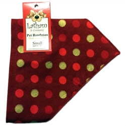 Bandana Dog Collars - Christmas Dots kosher, hanukkah, toy, jewish, toy, puppy bed,  beds,dog mat, pet mat, puppy mat, fab dog pet sweater, dog swepet clothes, dog clothes, puppy clothes, pet store, dog store, puppy boutique store, dog boutique, pet boutique, puppy boutique, Bloomingtails, dog, small dog clothes, large dog clothes, large dog costumes, small dog costumes, pet stuff, Halloween dog, puppy Halloween, pet Halloween, clothes, dog puppy Halloween, dog sale, pet sale, puppy sale, pet dog tank, pet tank, pet shirt, dog shirt, puppy shirt,puppy tank, I see spot, dog collars, dog leads, pet collar, pet lead,puppy collar, puppy lead, dog toys, pet toys, puppy toy, dog beds, pet beds, puppy bed,  beds,dog mat, pet mat, puppy mat, fab dog pet sweater, dog sweater, dog winte