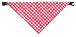 Bandana Dog Collars-Red Check wooflink, susan lanci, dog clothes, small dog clothes, urban pup, pooch outfitters, dogo, hip doggie, doggie design, small dog dress, pet clotes, dog boutique. pet boutique, bloomingtails dog boutique, dog raincoat, dog rain coat, pet raincoat, dog shampoo, pet shampoo, dog bathrobe, pet bathrobe, dog carrier, small dog carrier, doggie couture, pet couture, dog football, dog toys, pet toys, dog clothes sale, pet clothes sale, shop local, pet store, dog store, dog chews, pet chews, worthy dog, dog bandana, pet bandana, dog halloween, pet halloween, dog holiday, pet holiday, dog teepee, custom dog clothes, pet pjs, dog pjs, pet pajamas, dog pajamas,dog sweater, pet sweater, dog hat, fabdog, fab dog, dog puffer coat, dog winter jacket, dog col
