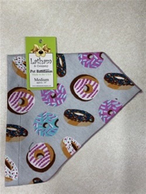 Bandana Dog Collars - Donut Date (Flannel) - NEW STYLE kosher, hanukkah, toy, jewish, toy, puppy bed,  beds,dog mat, pet mat, puppy mat, fab dog pet sweater, dog swepet clothes, dog clothes, puppy clothes, pet store, dog store, puppy boutique store, dog boutique, pet boutique, puppy boutique, Bloomingtails, dog, small dog clothes, large dog clothes, large dog costumes, small dog costumes, pet stuff, Halloween dog, puppy Halloween, pet Halloween, clothes, dog puppy Halloween, dog sale, pet sale, puppy sale, pet dog tank, pet tank, pet shirt, dog shirt, puppy shirt,puppy tank, I see spot, dog collars, dog leads, pet collar, pet lead,puppy collar, puppy lead, dog toys, pet toys, puppy toy, dog beds, pet beds, puppy bed,  beds,dog mat, pet mat, puppy mat, fab dog pet sweater, dog sweater, dog winte