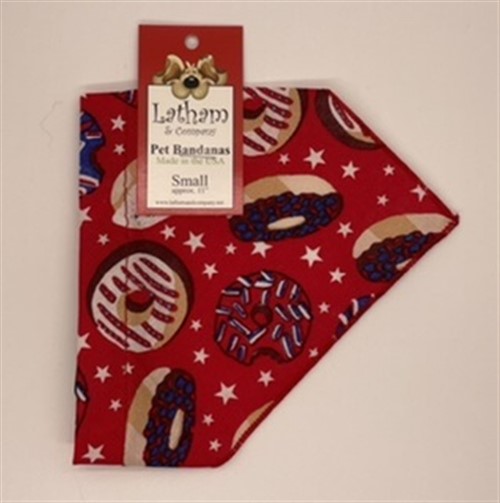  Bandana Dog Collars - Patriotic Donuts kosher, hanukkah, toy, jewish, toy, puppy bed,  beds,dog mat, pet mat, puppy mat, fab dog pet sweater, dog swepet clothes, dog clothes, puppy clothes, pet store, dog store, puppy boutique store, dog boutique, pet boutique, puppy boutique, Bloomingtails, dog, small dog clothes, large dog clothes, large dog costumes, small dog costumes, pet stuff, Halloween dog, puppy Halloween, pet Halloween, clothes, dog puppy Halloween, dog sale, pet sale, puppy sale, pet dog tank, pet tank, pet shirt, dog shirt, puppy shirt,puppy tank, I see spot, dog collars, dog leads, pet collar, pet lead,puppy collar, puppy lead, dog toys, pet toys, puppy toy, dog beds, pet beds, puppy bed,  beds,dog mat, pet mat, puppy mat, fab dog pet sweater, dog sweater, dog winte
