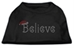 Believe Rhinestone Dog Shirt - mir-believerhineR-14U
