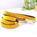 Belle Mustard Yellow Velvet Dog Collar & Lead - mg-belle