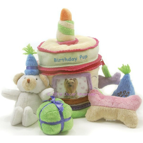 Birthday Surprise Cake Toy  by Oscar Newman wooflink, susan lanci, dog clothes, small dog clothes, urban pup, pooch outfitters, dogo, hip doggie, doggie design, small dog dress, pet clotes, dog boutique. pet boutique, bloomingtails dog boutique, dog raincoat, dog rain coat, pet raincoat, dog shampoo, pet shampoo, dog bathrobe, pet bathrobe, dog carrier, small dog carrier, doggie couture, pet couture, dog football, dog toys, pet toys, dog clothes sale, pet clothes sale, shop local, pet store, dog store, dog chews, pet chews, worthy dog, dog bandana, pet bandana, dog halloween, pet halloween, dog holiday, pet holiday, dog teepee, custom dog clothes, pet pjs, dog pjs, pet pajamas, dog pajamas,dog sweater, pet sweater, dog hat, fabdog, fab dog, dog puffer coat, dog winter jacket, dog col