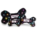 Black Monogram Chewy Vuiton Bone Toy  - hdd-blackmonobone