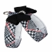 Black Nouveau Bow Classic Glen Houndstooth Tinkie Harness - sl-nouveautinkieglenclassic