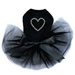 Black Rhinestone Heart Tutu Dress in Many Colors  - dic-blackhearttutu