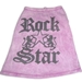 Rock Star Tank Shirt -  Pink - k9d-rock-starM-2K7