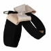 Black Tinkie Harness with Champagne Glitzerati Nouveau Bow  - sl-chamblacktinkie