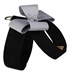 Black Tinkie Harness with Platinum Glitzerati Nouveau Bow   - sl-chamblacktinkieblack