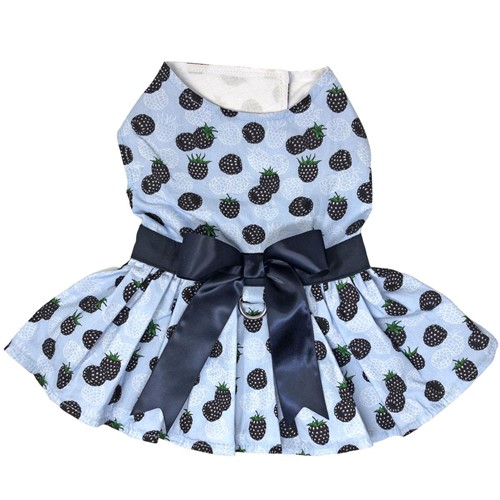 Blackberries Dog Dress with Matching Leash  wooflink, susan lanci, dog clothes, small dog clothes, urban pup, pooch outfitters, dogo, hip doggie, doggie design, small dog dress, pet clotes, dog boutique. pet boutique, bloomingtails dog boutique, dog raincoat, dog rain coat, pet raincoat, dog shampoo, pet shampoo, dog bathrobe, pet bathrobe, dog carrier, small dog carrier, doggie couture, pet couture, dog football, dog toys, pet toys, dog clothes sale, pet clothes sale, shop local, pet store, dog store, dog chews, pet chews, worthy dog, dog bandana, pet bandana, dog halloween, pet halloween, dog holiday, pet holiday, dog teepee, custom dog clothes, pet pjs, dog pjs, pet pajamas, dog pajamas,dog sweater, pet sweater, dog hat, fabdog, fab dog, dog puffer coat, dog winter jacket, dog col