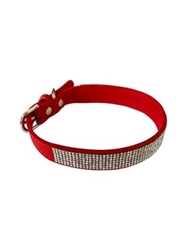 Bling Bling 5 Row Dog Collar in Red wooflink, susan lanci, dog clothes, small dog clothes, urban pup, pooch outfitters, dogo, hip doggie, doggie design, small dog dress, pet clotes, dog boutique. pet boutique, bloomingtails dog boutique, dog raincoat, dog rain coat, pet raincoat, dog shampoo, pet shampoo, dog bathrobe, pet bathrobe, dog carrier, small dog carrier, doggie couture, pet couture, dog football, dog toys, pet toys, dog clothes sale, pet clothes sale, shop local, pet store, dog store, dog chews, pet chews, worthy dog, dog bandana, pet bandana, dog halloween, pet halloween, dog holiday, pet holiday, dog teepee, custom dog clothes, pet pjs, dog pjs, pet pajamas, dog pajamas,dog sweater, pet sweater, dog hat, fabdog, fab dog, dog puffer coat, dog winter jacket, dog col