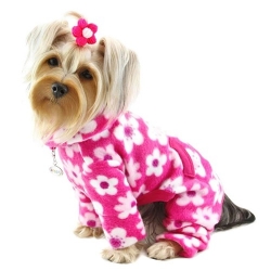 Blossom Fleece Jammies  Roxy & Lulu, wooflink, susan lanci, dog clothes, small dog clothes, urban pup, pooch outfitters, dogo, hip doggie, doggie design, small dog dress, pet clotes, dog boutique. pet boutique, bloomingtails dog boutique, dog raincoat, dog rain coat, pet raincoat, dog shampoo, pet shampoo, dog bathrobe, pet bathrobe, dog carrier, small dog carrier, doggie couture, pet couture, dog football, dog toys, pet toys, dog clothes sale, pet clothes sale, shop local, pet store, dog store, dog chews, pet chews, worthy dog, dog bandana, pet bandana, dog halloween, pet halloween, dog holiday, pet holiday, dog teepee, custom dog clothes, pet pjs, dog pjs, pet pajamas, dog pajamas,dog sweater, pet sweater, dog hat, fabdog, fab dog, dog puffer coat, dog winter ja