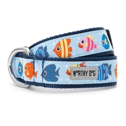 Blue Fishy Collar & Lead Collection         wooflink, susan lanci, dog clothes, small dog clothes, urban pup, pooch outfitters, dogo, hip doggie, doggie design, small dog dress, pet clotes, dog boutique. pet boutique, bloomingtails dog boutique, dog raincoat, dog rain coat, pet raincoat, dog shampoo, pet shampoo, dog bathrobe, pet bathrobe, dog carrier, small dog carrier, doggie couture, pet couture, dog football, dog toys, pet toys, dog clothes sale, pet clothes sale, shop local, pet store, dog store, dog chews, pet chews, worthy dog, dog bandana, pet bandana, dog halloween, pet halloween, dog holiday, pet holiday, dog teepee, custom dog clothes, pet pjs, dog pjs, pet pajamas, dog pajamas,dog sweater, pet sweater, dog hat, fabdog, fab dog, dog puffer coat, dog winter jacket, dog col