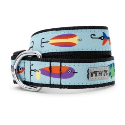 Blue Gone Fishin Collar & Lead Collection          wooflink, susan lanci, dog clothes, small dog clothes, urban pup, pooch outfitters, dogo, hip doggie, doggie design, small dog dress, pet clotes, dog boutique. pet boutique, bloomingtails dog boutique, dog raincoat, dog rain coat, pet raincoat, dog shampoo, pet shampoo, dog bathrobe, pet bathrobe, dog carrier, small dog carrier, doggie couture, pet couture, dog football, dog toys, pet toys, dog clothes sale, pet clothes sale, shop local, pet store, dog store, dog chews, pet chews, worthy dog, dog bandana, pet bandana, dog halloween, pet halloween, dog holiday, pet holiday, dog teepee, custom dog clothes, pet pjs, dog pjs, pet pajamas, dog pajamas,dog sweater, pet sweater, dog hat, fabdog, fab dog, dog puffer coat, dog winter jacket, dog col