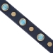 Boho Collar & Lead in Blue - dosh-bluebohoS-XWU