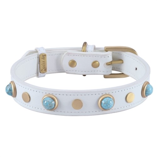 Boho Collar & Lead in White wooflink, susan lanci, dog clothes, small dog clothes, urban pup, pooch outfitters, dogo, hip doggie, doggie design, small dog dress, pet clotes, dog boutique. pet boutique, bloomingtails dog boutique, dog raincoat, dog rain coat, pet raincoat, dog shampoo, pet shampoo, dog bathrobe, pet bathrobe, dog carrier, small dog carrier, doggie couture, pet couture, dog football, dog toys, pet toys, dog clothes sale, pet clothes sale, shop local, pet store, dog store, dog chews, pet chews, worthy dog, dog bandana, pet bandana, dog halloween, pet halloween, dog holiday, pet holiday, dog teepee, custom dog clothes, pet pjs, dog pjs, pet pajamas, dog pajamas,dog sweater, pet sweater, dog hat, fabdog, fab dog, dog puffer coat, dog winter jacket, dog col