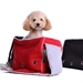 Boxy Messenger Dog Bag - Red or Black - dgo-boxy