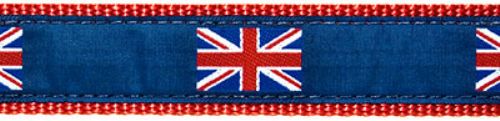 British Flag Collar, Lead & Harness 1.25 inch  wooflink, susan lanci, dog clothes, small dog clothes, urban pup, pooch outfitters, dogo, hip doggie, doggie design, small dog dress, pet clotes, dog boutique. pet boutique, bloomingtails dog boutique, dog raincoat, dog rain coat, pet raincoat, dog shampoo, pet shampoo, dog bathrobe, pet bathrobe, dog carrier, small dog carrier, doggie couture, pet couture, dog football, dog toys, pet toys, dog clothes sale, pet clothes sale, shop local, pet store, dog store, dog chews, pet chews, worthy dog, dog bandana, pet bandana, dog halloween, pet halloween, dog holiday, pet holiday, dog teepee, custom dog clothes, pet pjs, dog pjs, pet pajamas, dog pajamas,dog sweater, pet sweater, dog hat, fabdog, fab dog, dog puffer coat, dog winter jacket, dog col