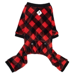 Buffalo Plaid Fleece Jammies  Roxy & Lulu, wooflink, susan lanci, dog clothes, small dog clothes, urban pup, pooch outfitters, dogo, hip doggie, doggie design, small dog dress, pet clotes, dog boutique. pet boutique, bloomingtails dog boutique, dog raincoat, dog rain coat, pet raincoat, dog shampoo, pet shampoo, dog bathrobe, pet bathrobe, dog carrier, small dog carrier, doggie couture, pet couture, dog football, dog toys, pet toys, dog clothes sale, pet clothes sale, shop local, pet store, dog store, dog chews, pet chews, worthy dog, dog bandana, pet bandana, dog halloween, pet halloween, dog holiday, pet holiday, dog teepee, custom dog clothes, pet pjs, dog pjs, pet pajamas, dog pajamas,dog sweater, pet sweater, dog hat, fabdog, fab dog, dog puffer coat, dog winter ja