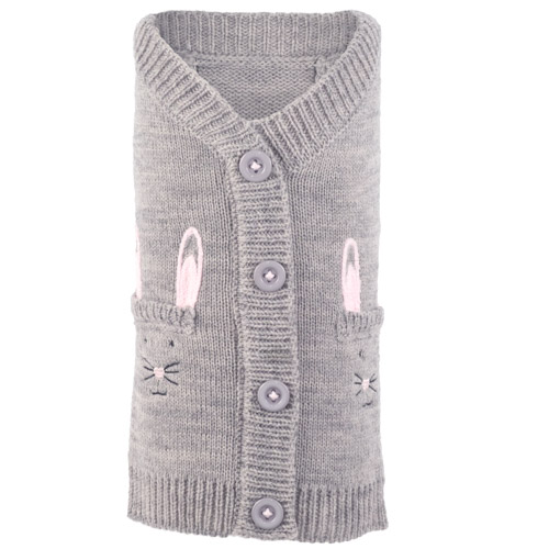 Bunny Cardigan wooflink, susan lanci, dog clothes, small dog clothes, urban pup, pooch outfitters, dogo, hip doggie, doggie design, small dog dress, pet clotes, dog boutique. pet boutique, bloomingtails dog boutique, dog raincoat, dog rain coat, pet raincoat, dog shampoo, pet shampoo, dog bathrobe, pet bathrobe, dog carrier, small dog carrier, doggie couture, pet couture, dog football, dog toys, pet toys, dog clothes sale, pet clothes sale, shop local, pet store, dog store, dog chews, pet chews, worthy dog, dog bandana, pet bandana, dog halloween, pet halloween, dog holiday, pet holiday, dog teepee, custom dog clothes, pet pjs, dog pjs, pet pajamas, dog pajamas,dog sweater, pet sweater, dog hat, fabdog, fab dog, dog puffer coat, dog winter jacket, dog col