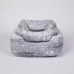 Cashmere Bed in Silver Fawn by Hello Doggie  Roxy & Lulu, wooflink, susan lanci, dog clothes, small dog clothes, urban pup, pooch outfitters, dogo, hip doggie, doggie design, small dog dress, pet clotes, dog boutique. pet boutique, bloomingtails dog boutique, dog raincoat, dog rain coat, pet raincoat, dog shampoo, pet shampoo, dog bathrobe, pet bathrobe, dog carrier, small dog carrier, doggie couture, pet couture, dog football, dog toys, pet toys, dog clothes sale, pet clothes sale, shop local, pet store, dog store, dog chews, pet chews, worthy dog, dog bandana, pet bandana, dog halloween, pet halloween, dog holiday, pet holiday, dog teepee, custom dog clothes, pet pjs, dog pjs, pet pajamas, dog pajamas,dog sweater, pet sweater, dog hat, fabdog, fab dog, dog puffer coat, dog winter ja