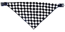 Bandana Dog Collars -Checkered Flag wooflink, susan lanci, dog clothes, small dog clothes, urban pup, pooch outfitters, dogo, hip doggie, doggie design, small dog dress, pet clotes, dog boutique. pet boutique, bloomingtails dog boutique, dog raincoat, dog rain coat, pet raincoat, dog shampoo, pet shampoo, dog bathrobe, pet bathrobe, dog carrier, small dog carrier, doggie couture, pet couture, dog football, dog toys, pet toys, dog clothes sale, pet clothes sale, shop local, pet store, dog store, dog chews, pet chews, worthy dog, dog bandana, pet bandana, dog halloween, pet halloween, dog holiday, pet holiday, dog teepee, custom dog clothes, pet pjs, dog pjs, pet pajamas, dog pajamas,dog sweater, pet sweater, dog hat, fabdog, fab dog, dog puffer coat, dog winter jacket, dog col