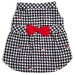 Checkered Santa Hats Dog Dress - wd-santa-dress