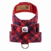 Chestnut Scotty Plaid Big Bow Tinkie Harness - sl-scottychesttink