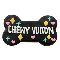 Chewy Vuiton - Black - Gourmet Bone  dog cookie, pet cookie, dog treat, pet treat, sniffany bone, sniffany, dog store, pet store, snaks 5th avenchew, pet yummy, dog yummy, pet sale, dog sale, cookies, yummy cookies, good cookies, bloomingtails dog boutique, dog party, pet party