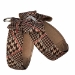 Chocolate Glen Houndstooth Nouveau Bow Tinkie Harness - sl-chocoglennouveauchoco