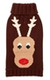 Chocolate Reindeer Dog Sweater wooflink, susan lanci, dog clothes, small dog clothes, urban pup, pooch outfitters, dogo, hip doggie, doggie design, small dog dress, pet clotes, dog boutique. pet boutique, bloomingtails dog boutique, dog raincoat, dog rain coat, pet raincoat, dog shampoo, pet shampoo, dog bathrobe, pet bathrobe, dog carrier, small dog carrier, doggie couture, pet couture, dog football, dog toys, pet toys, dog clothes sale, pet clothes sale, shop local, pet store, dog store, dog chews, pet chews, worthy dog, dog bandana, pet bandana, dog halloween, pet halloween, dog holiday, pet holiday, dog teepee, custom dog clothes, pet pjs, dog pjs, pet pajamas, dog pajamas,dog sweater, pet sweater, dog hat, fabdog, fab dog, dog puffer coat, dog winter jacket